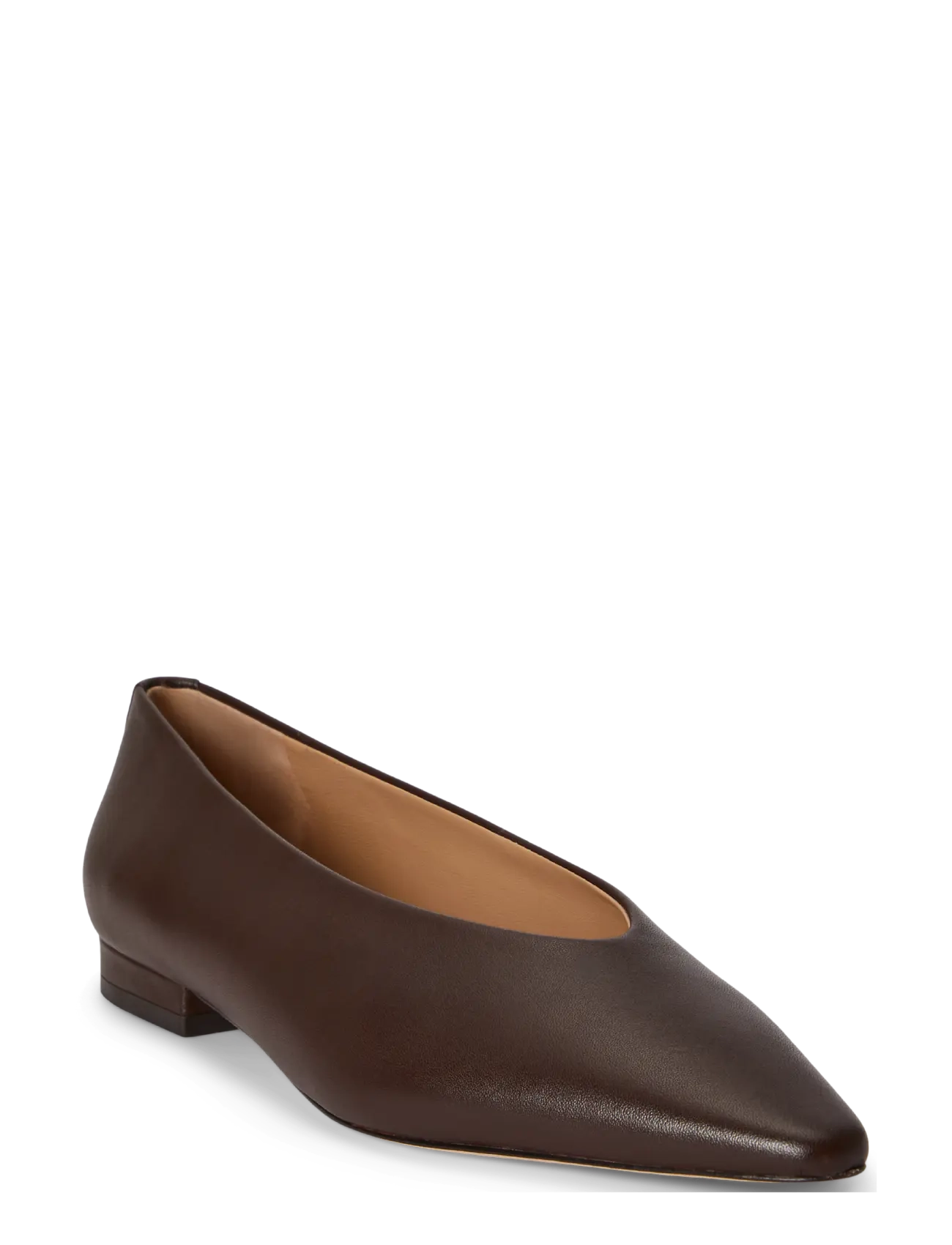 Lauren Ralph Lauren - Audri Nappa Leather Ballet Flat - besondere anlässe - chestnut brown - 2