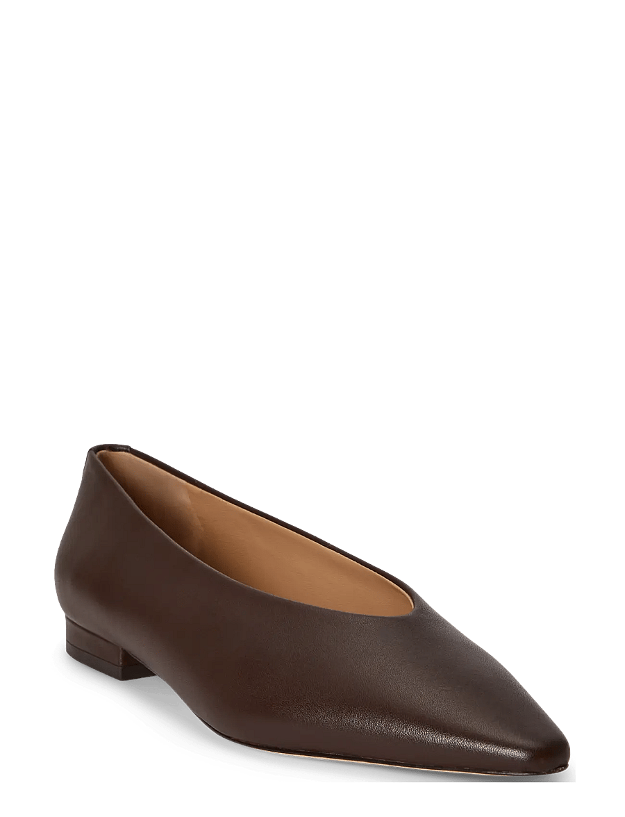 Lauren Ralph Lauren - Audri Nappa Leather Ballet Flat - besondere anlässe - chestnut brown - 2