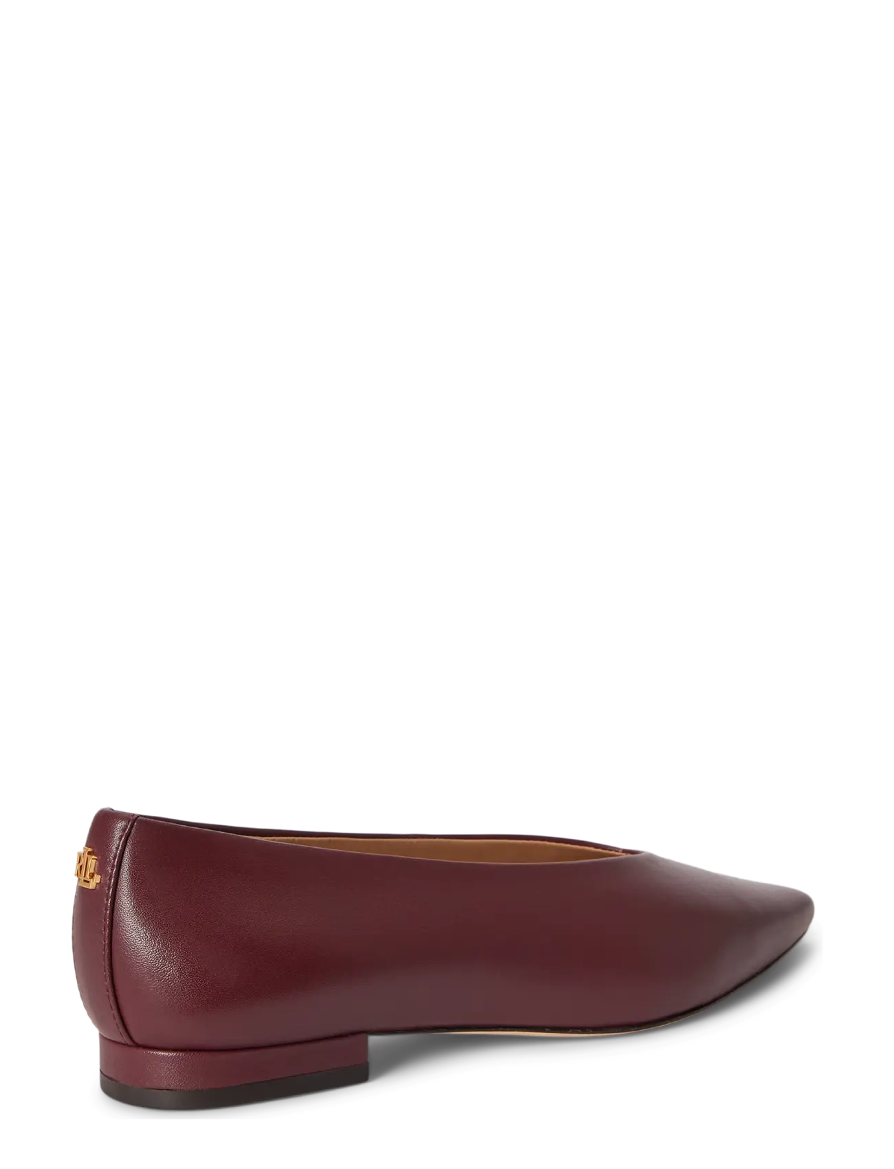 Lauren Ralph Lauren - Audri Nappa Leather Ballet Flat - speciella tillfällen - dark garnet - 1