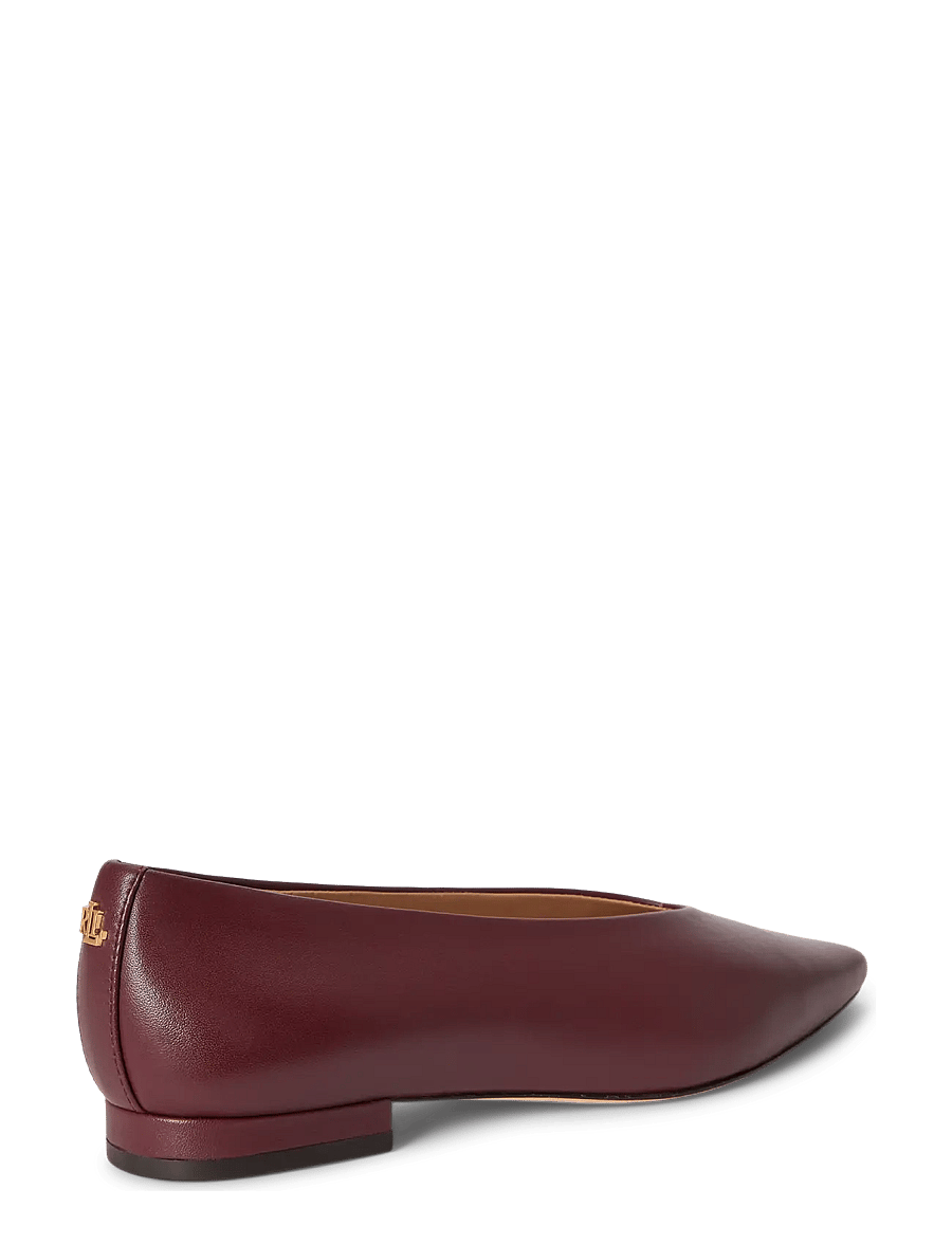 Lauren Ralph Lauren - Audri Nappa Leather Ballet Flat - besondere anlässe - dark garnet - 1