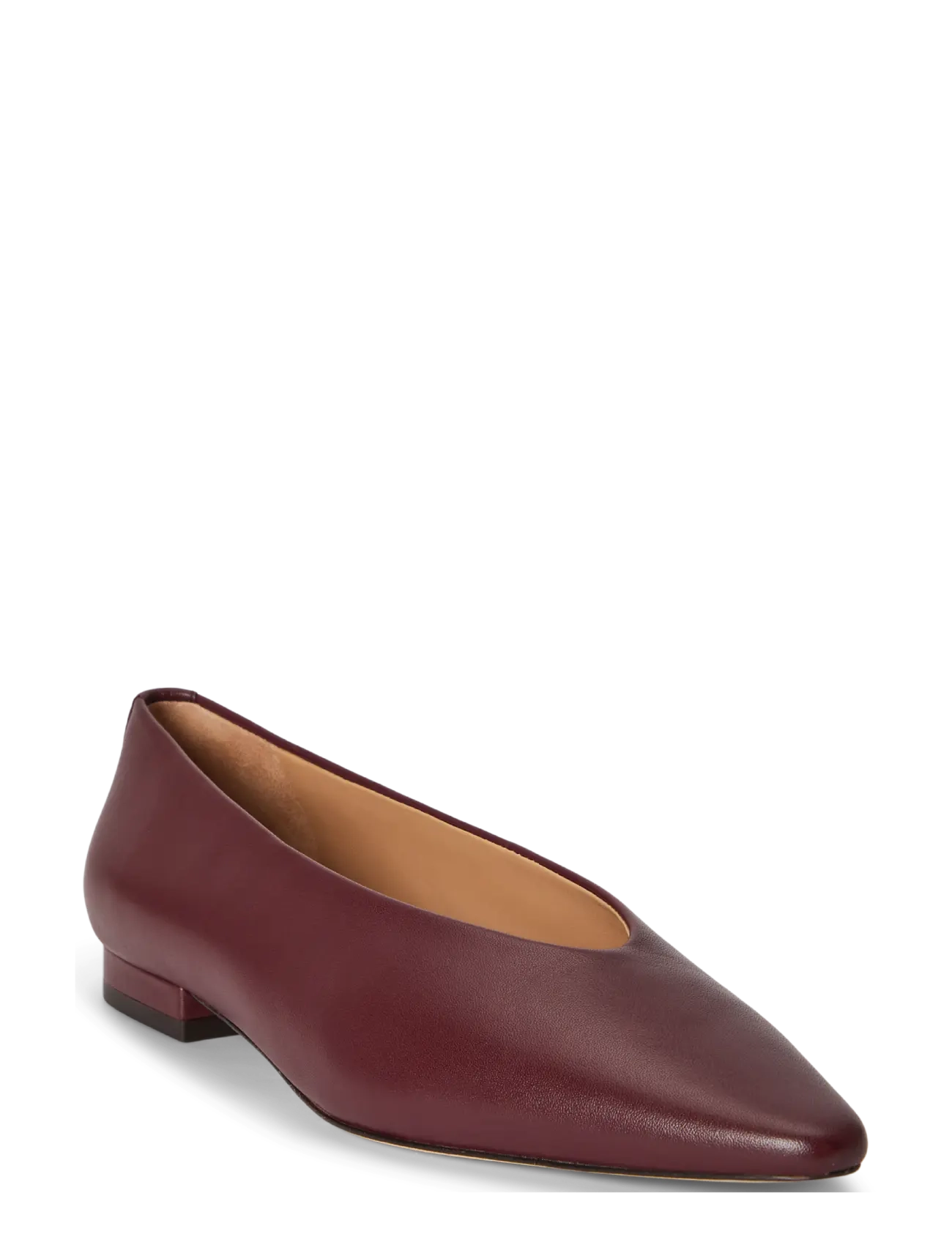 Lauren Ralph Lauren - Audri Nappa Leather Ballet Flat - speciella tillfällen - dark garnet - 2