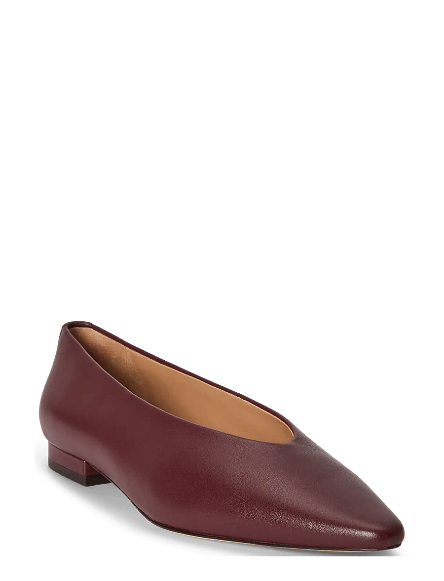 Lauren Ralph Lauren - Audri Nappa Leather Ballet Flat - besondere anlässe - dark garnet - 2