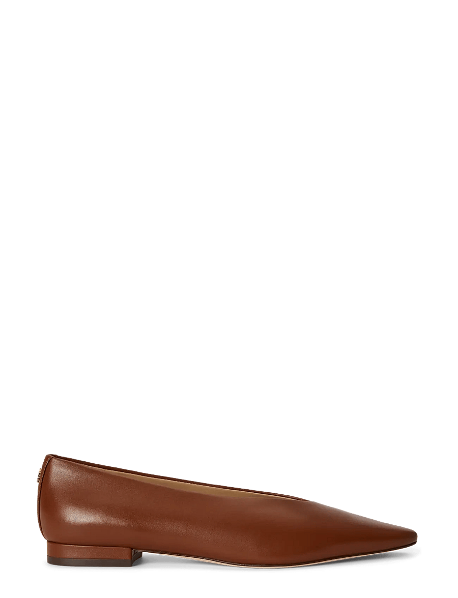Lauren Ralph Lauren - Audri Nappa Leather Ballet Flat - besondere anlässe - lauren tan - 0