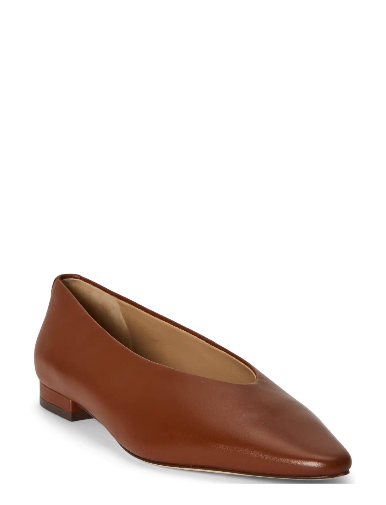 Lauren Ralph Lauren - Audri Nappa Leather Ballet Flat - besondere anlässe - lauren tan - 2