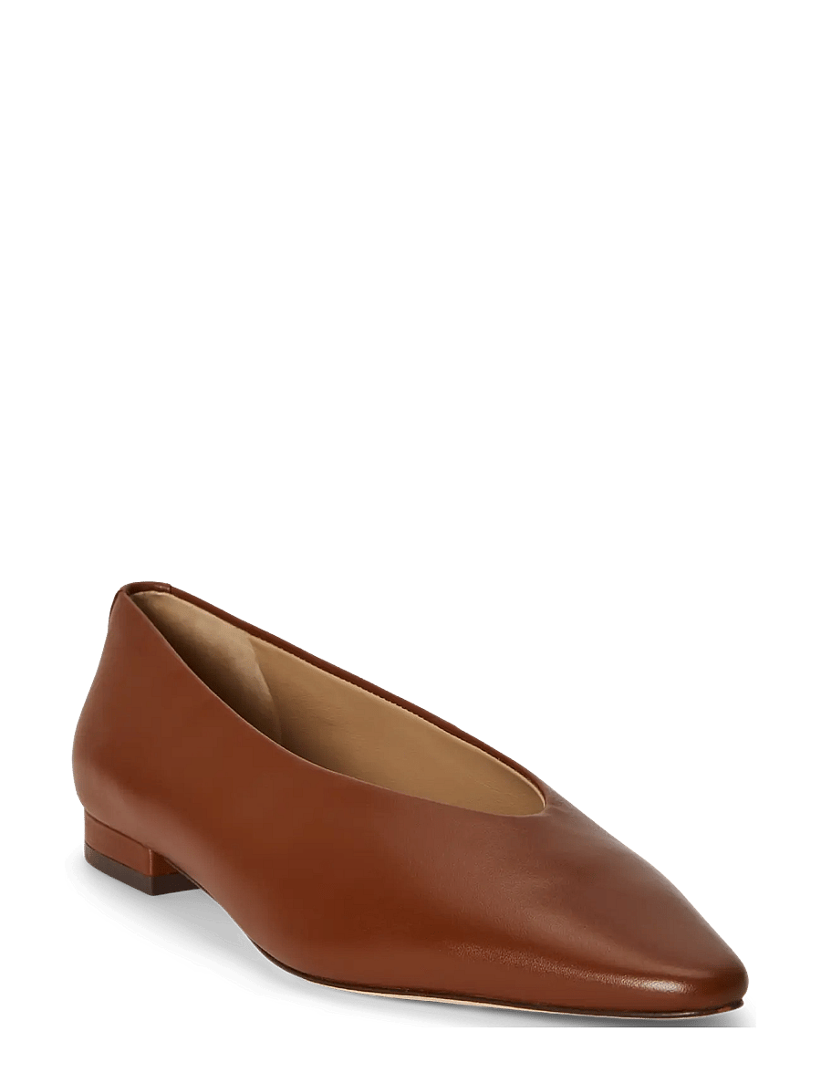 Lauren Ralph Lauren - Audri Nappa Leather Ballet Flat - besondere anlässe - lauren tan - 2