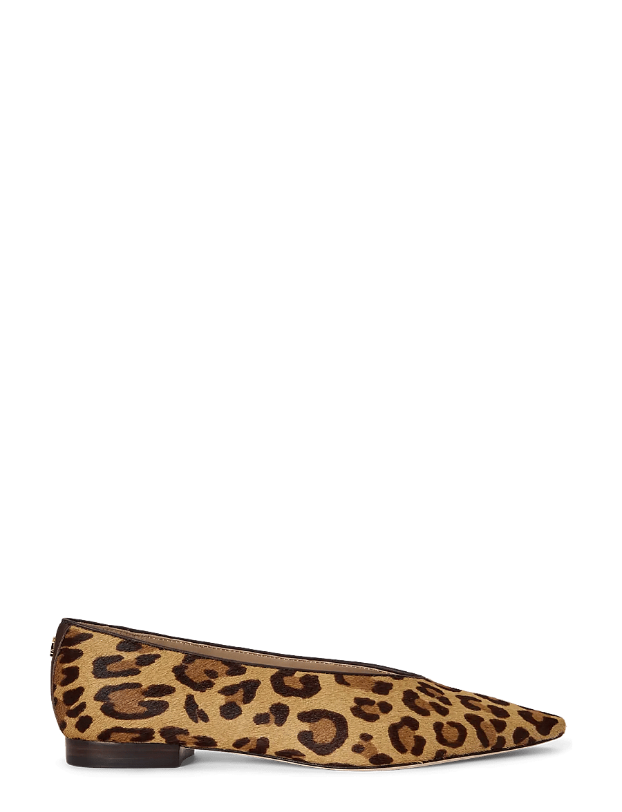 Lauren Ralph Lauren - Audri Leopard-Print Haircalf Ballet Flat - besondere anlässe - modern leopard - 0
