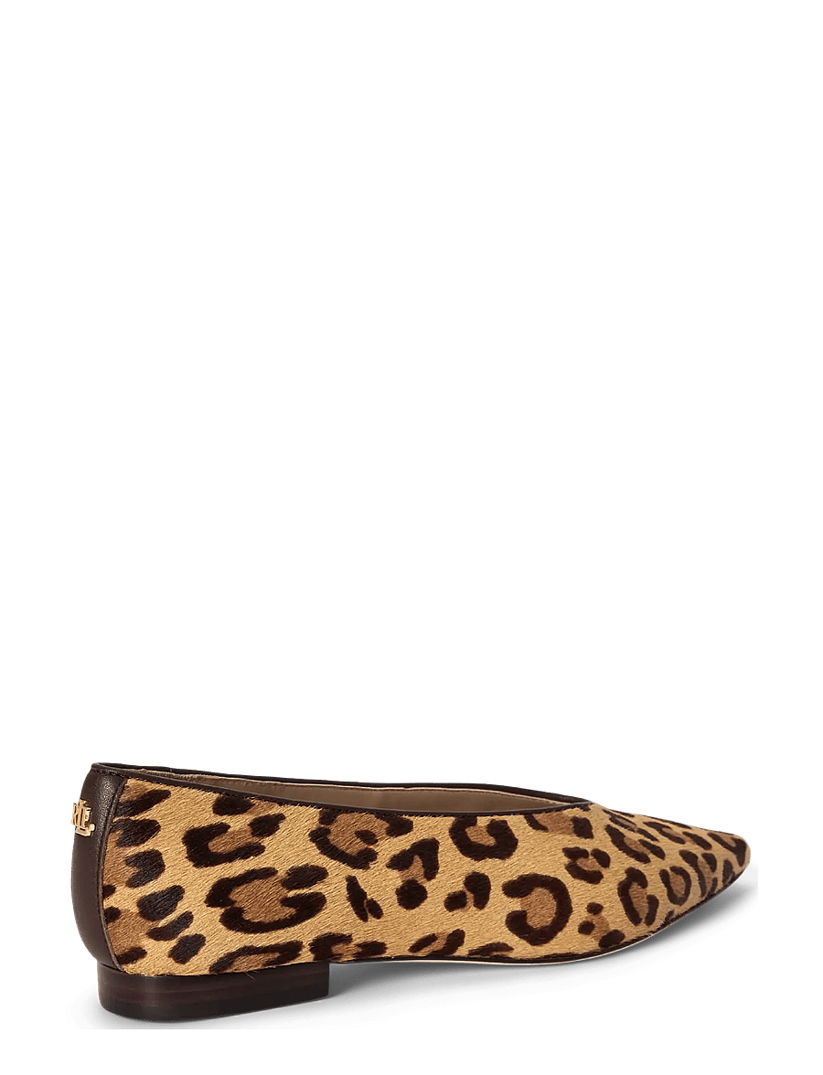 Lauren Ralph Lauren - Audri Leopard-Print Haircalf Ballet Flat - besondere anlässe - modern leopard - 1