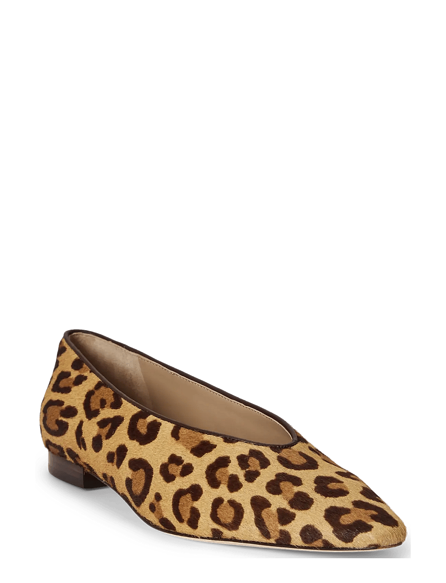 Lauren Ralph Lauren - Audri Leopard-Print Haircalf Ballet Flat - besondere anlässe - modern leopard - 2