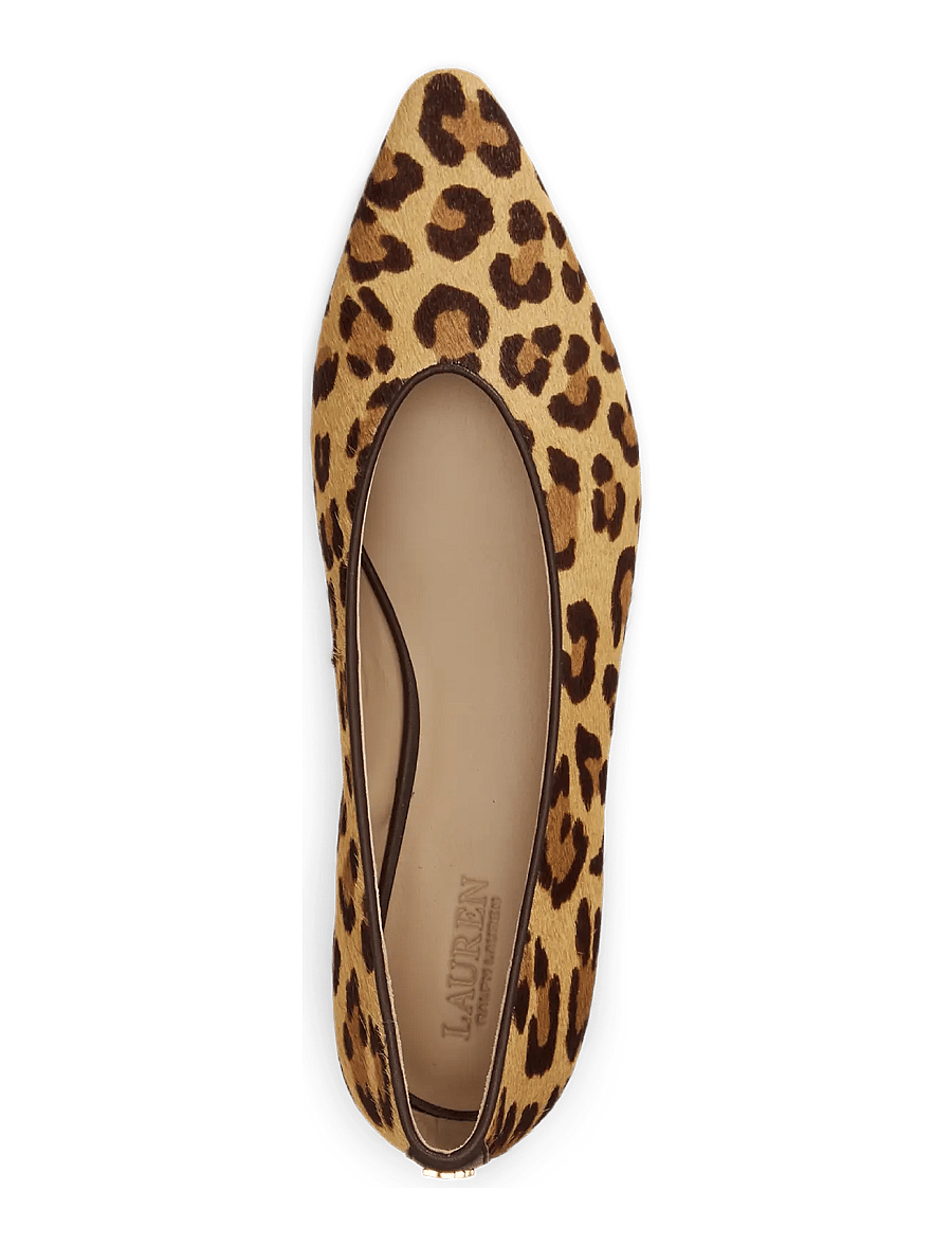 Lauren Ralph Lauren - Audri Leopard-Print Haircalf Ballet Flat - besondere anlässe - modern leopard - 3