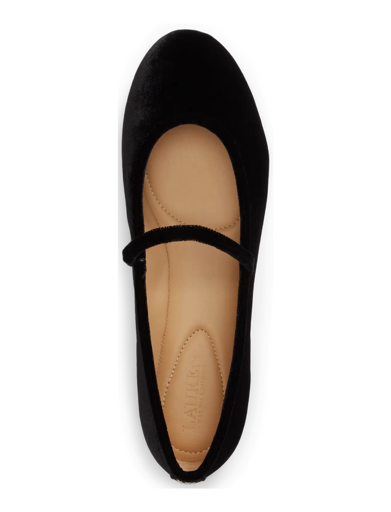 Lauren Ralph Lauren - Jayna Velvet Mary Jane Flat - special occasions - black/black - 2