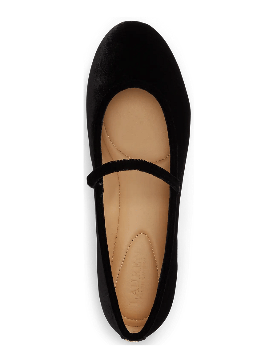 Lauren Ralph Lauren - Jayna Velvet Mary Jane Flat - besondere anlässe - black/black - 2