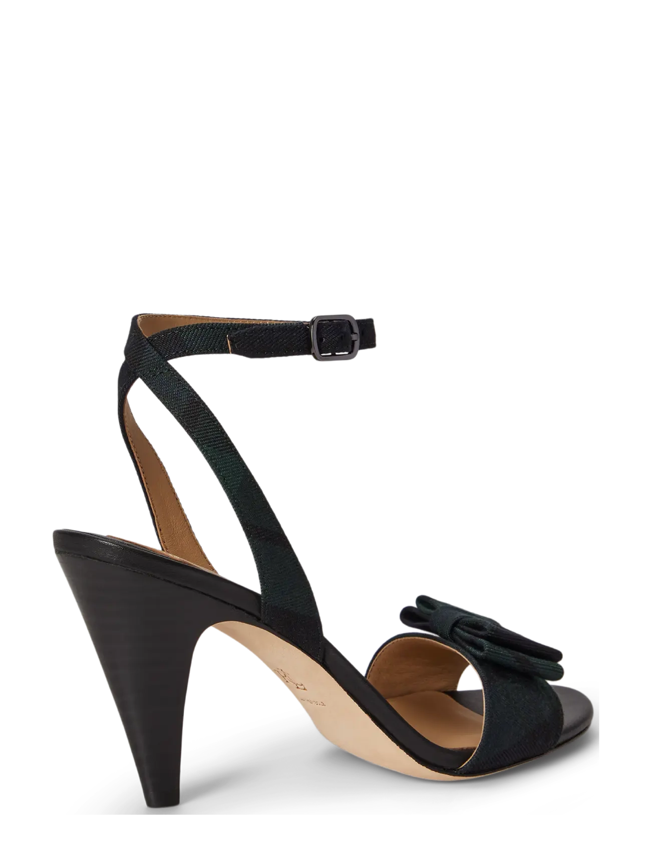 Lauren Ralph Lauren - Gracy Bow-Trim Black Watch Plaid Sandal - kontsaga sandaalid - navy/green/black - 1