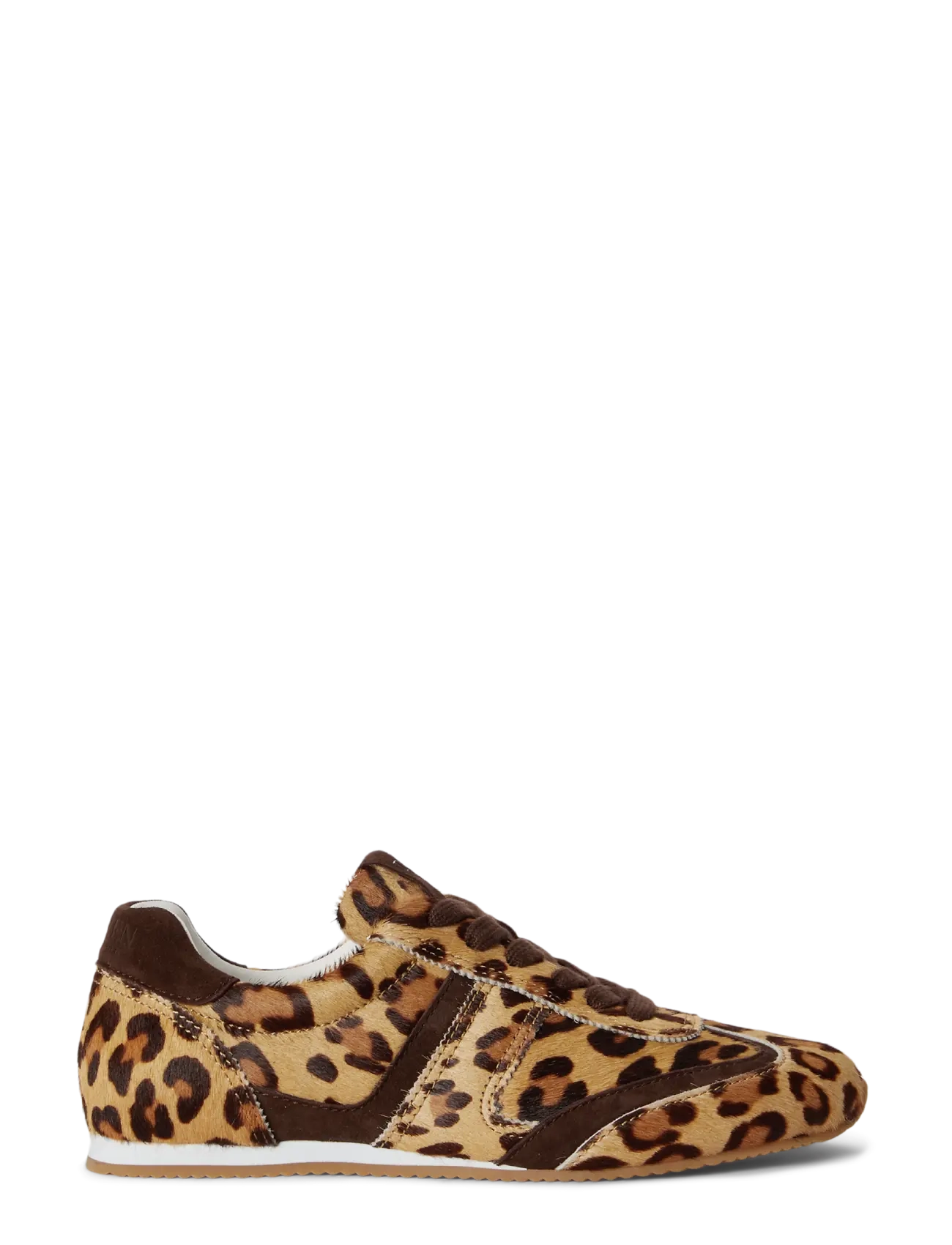 Lauren Ralph Lauren Dani Haircalf-Suede Low-Profile Sneaker - Niedrige Sneaker - MODERN LEOPARD/CH / brown