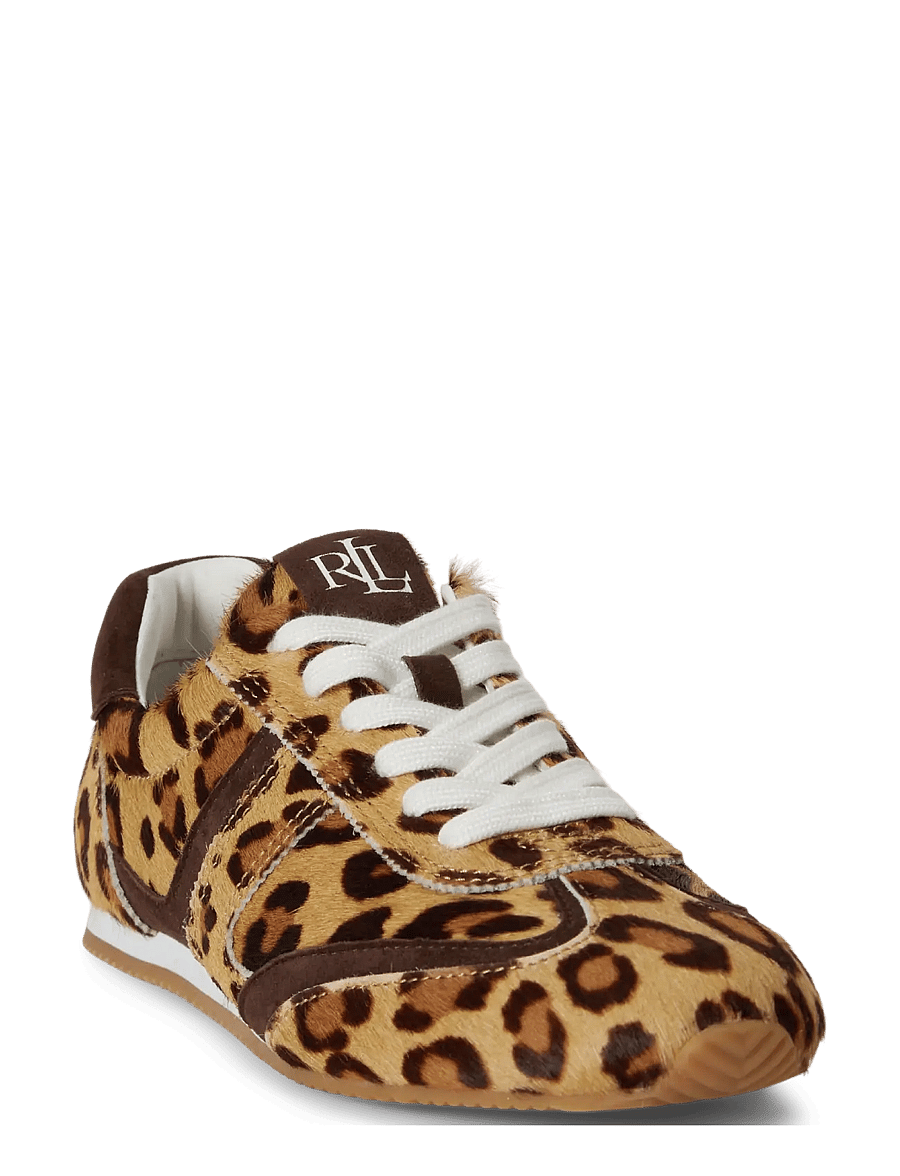 Lauren Ralph Lauren - Dani Haircalf-Suede Low-Profile Sneaker - modern leopard/ch - 4