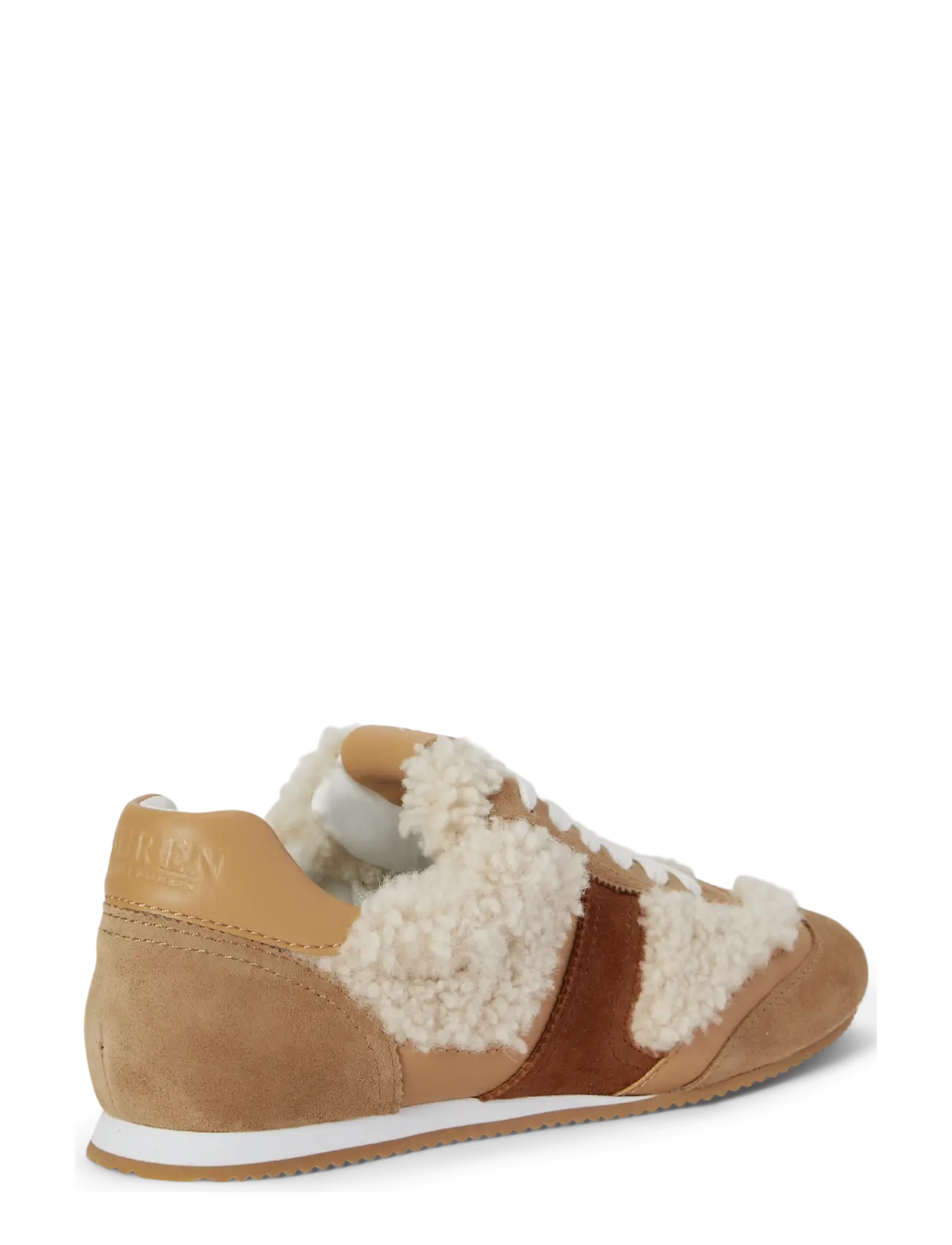 Lauren Ralph Lauren - Dani Suede-Shearling Low-Profile Sneaker - natural/camel/buf - 1