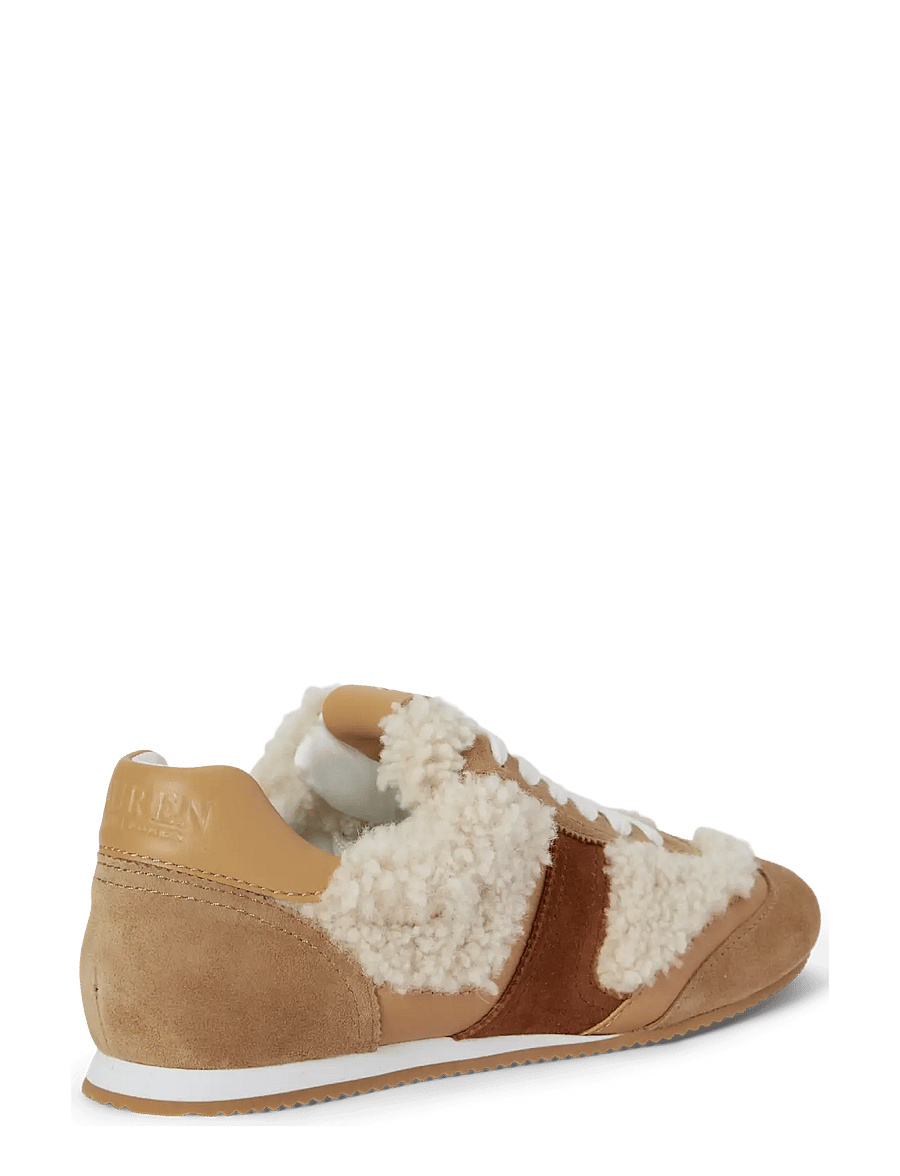 Lauren Ralph Lauren - Dani Suede-Shearling Low-Profile Sneaker - natural/camel/buf - 1