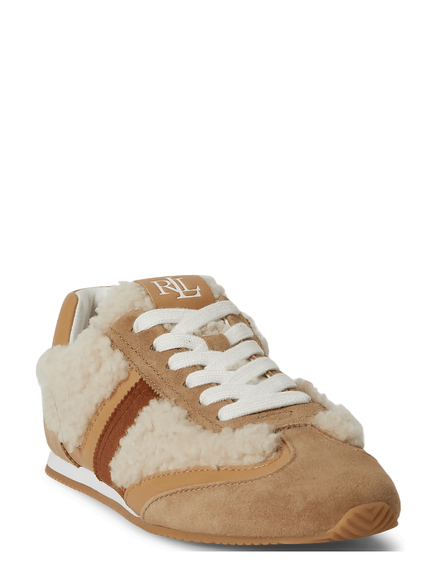 Lauren Ralph Lauren - Dani Suede-Shearling Low-Profile Sneaker - natural/camel/buf - 2