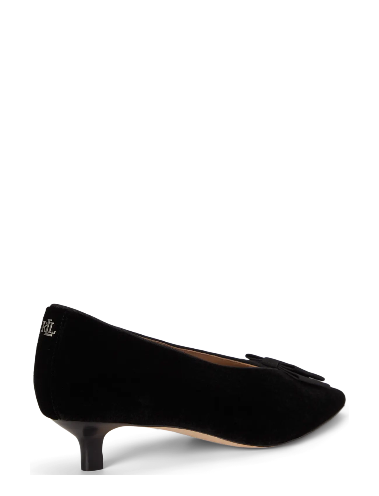Lauren Ralph Lauren - Francesca Bow-Trim Velvet Pump - pumps - black/black - 3