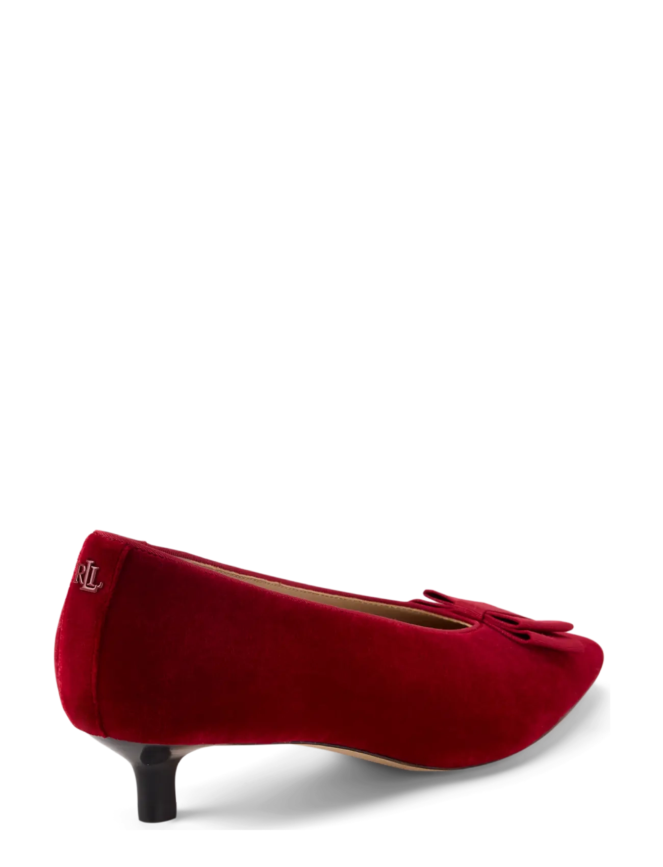 Lauren Ralph Lauren - Francesca Bow-Trim Velvet Pump - pumps - ralph red/ralph r - 2