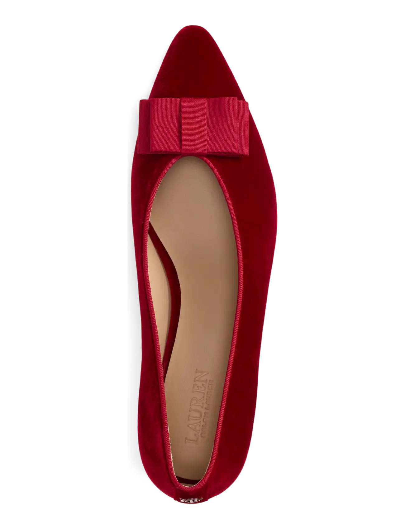 Lauren Ralph Lauren - Francesca Bow-Trim Velvet Pump - pumps - ralph red/ralph r - 3