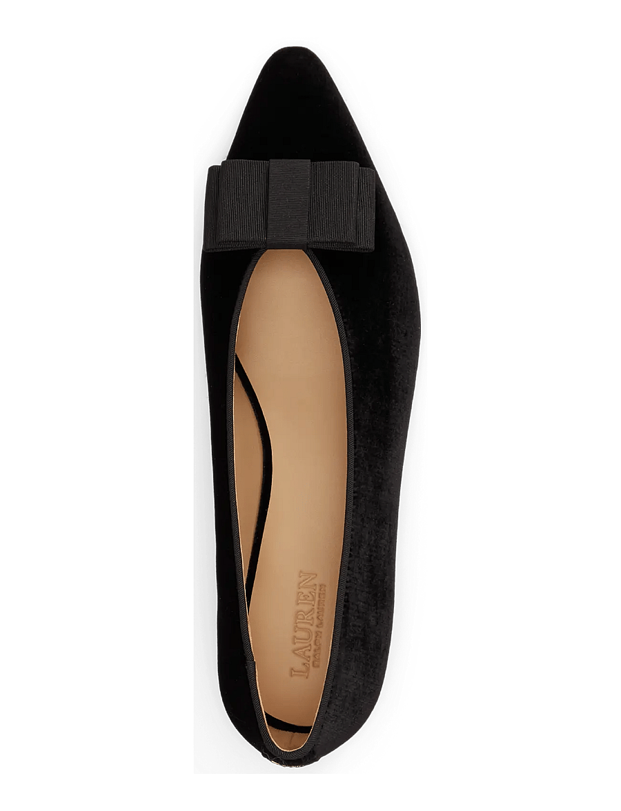 Lauren Ralph Lauren - Audri Bow-Trim Velvet Ballet Flat - besondere anlässe - black/black - 2