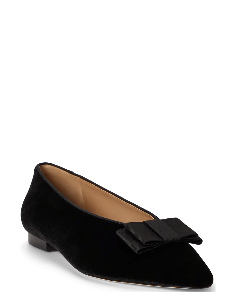 Lauren Ralph Lauren - Audri Bow-Trim Velvet Ballet Flat - besondere anlässe - black/black - 3