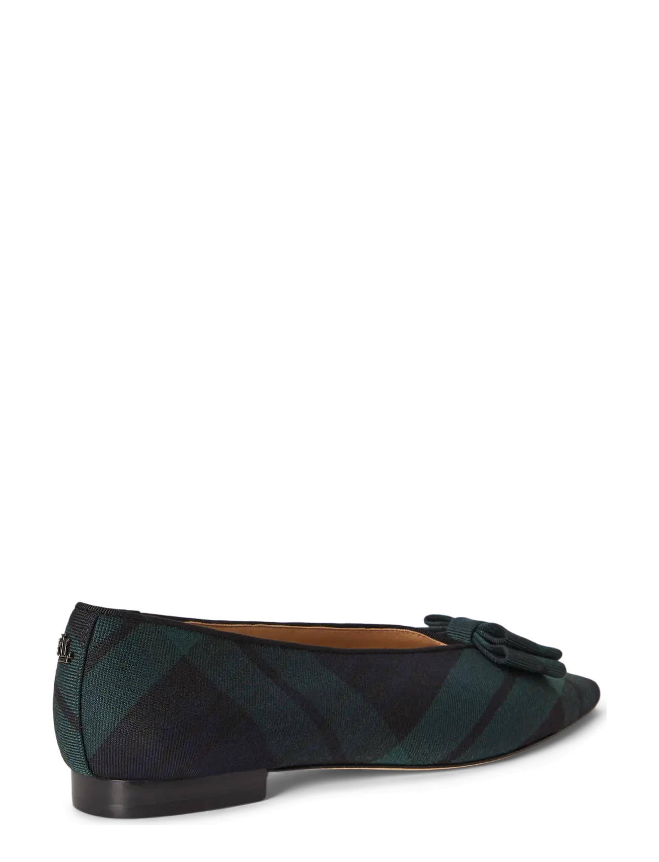 Lauren Ralph Lauren - Audri Bow-Trim Black Watch Ballet Flat - erilised sündmused - navy/green/black - 1