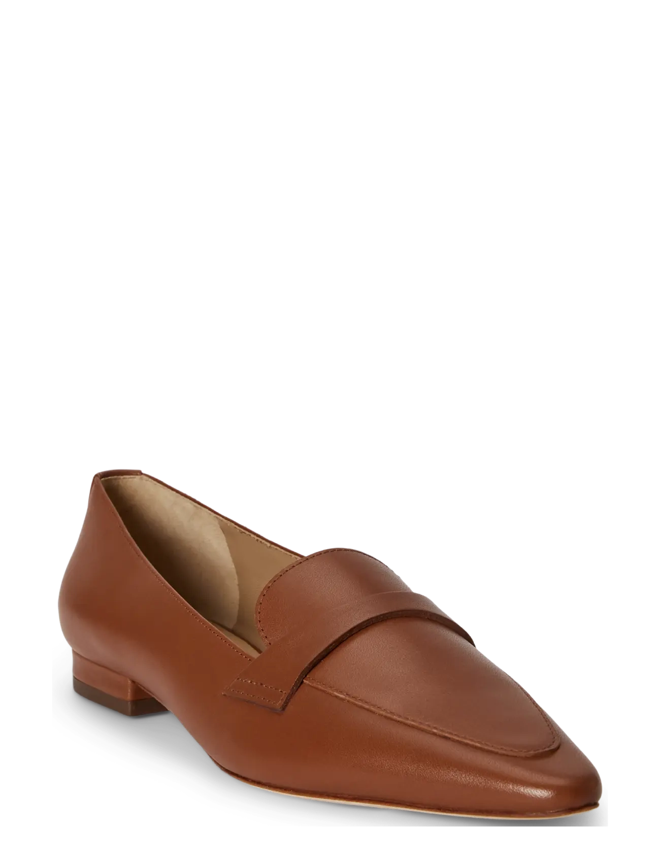 Lauren Ralph Lauren - Audri Waxed Leather Loafer - lauren tan - 3