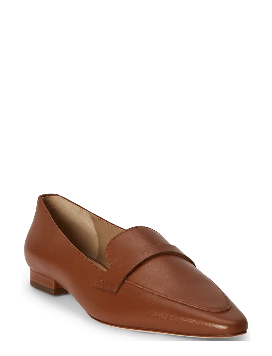 Lauren Ralph Lauren - Audri Waxed Leather Loafer - lauren tan - 3