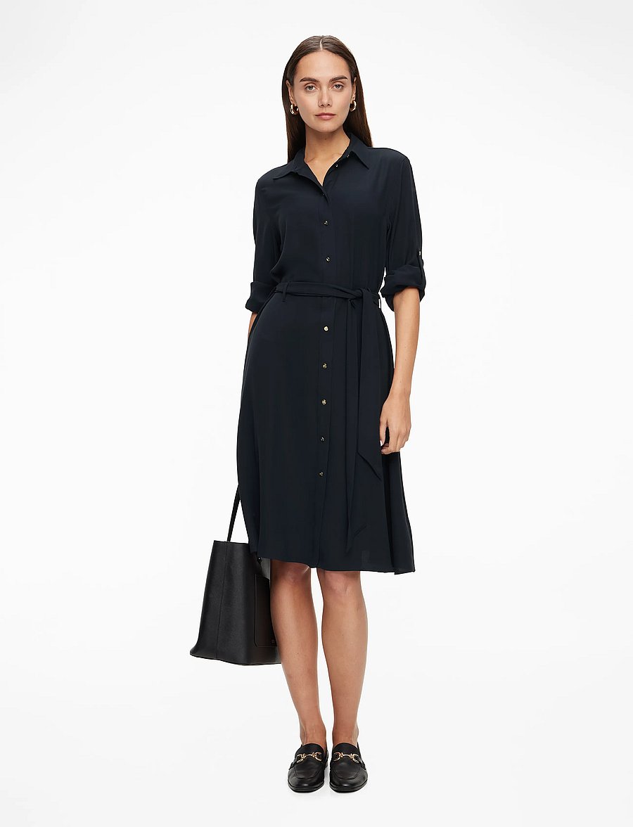 Lauren Ralph Lauren - Fit-and-Flare Shirtdress - skjortklänningar - lauren navy - 2