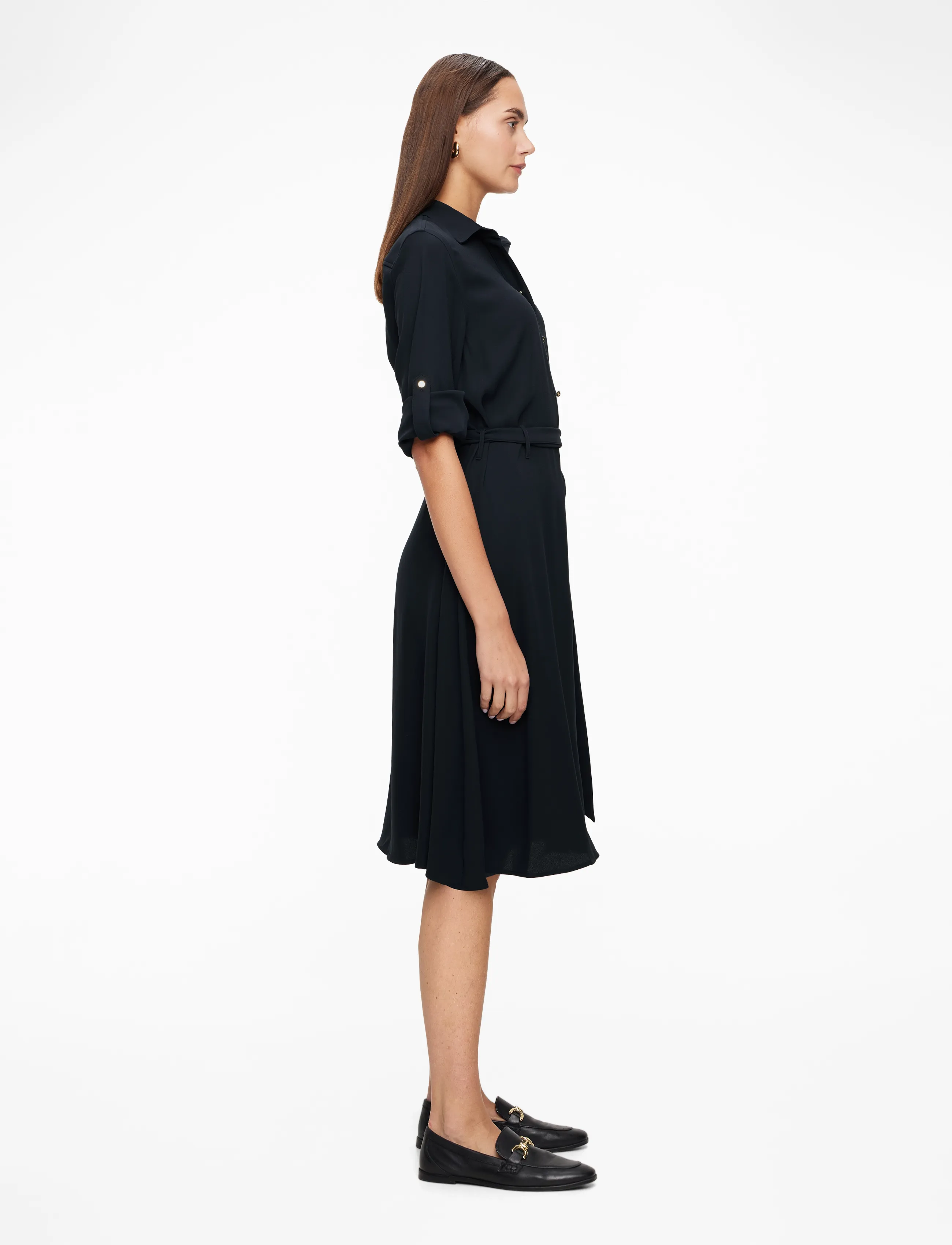 Lauren Ralph Lauren - Fit-and-Flare Shirtdress - sukienki koszulowe - lauren navy - 3