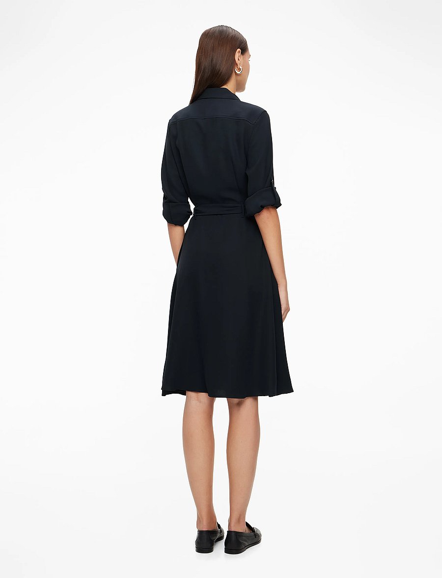 Lauren Ralph Lauren - Fit-and-Flare Shirtdress - skjortklänningar - lauren navy - 4