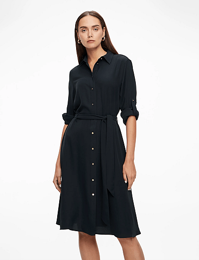 Fit-And-Flare Shirtdress - Midi Kjoler