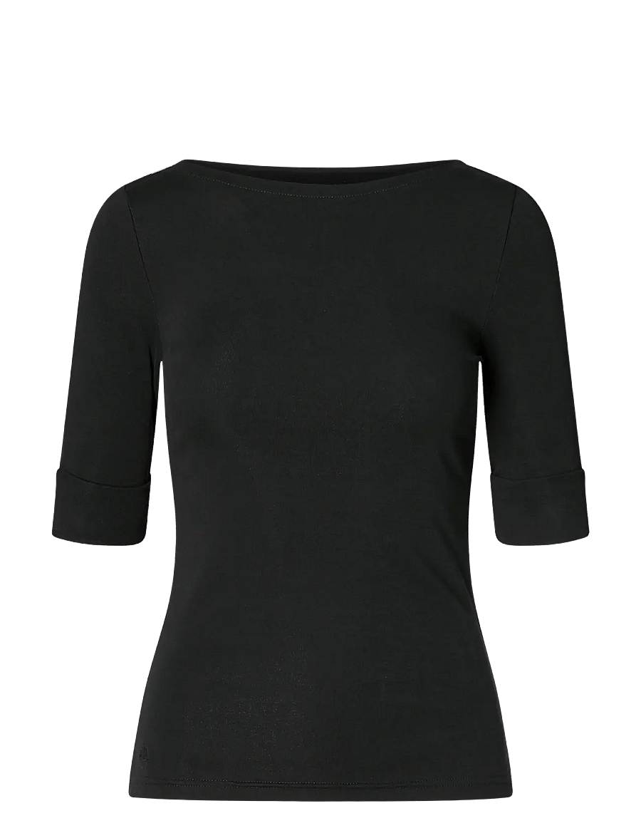 Lauren Ralph Lauren - Stretch Cotton Boatneck Tee - t-särgid - polo black - 2