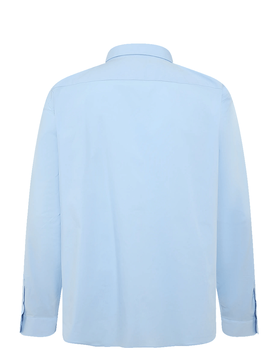 Lauren Women - 50S STRTCH NON IRON-LS SHIRT W/ CHS - langærmede skjorter - blue - 2