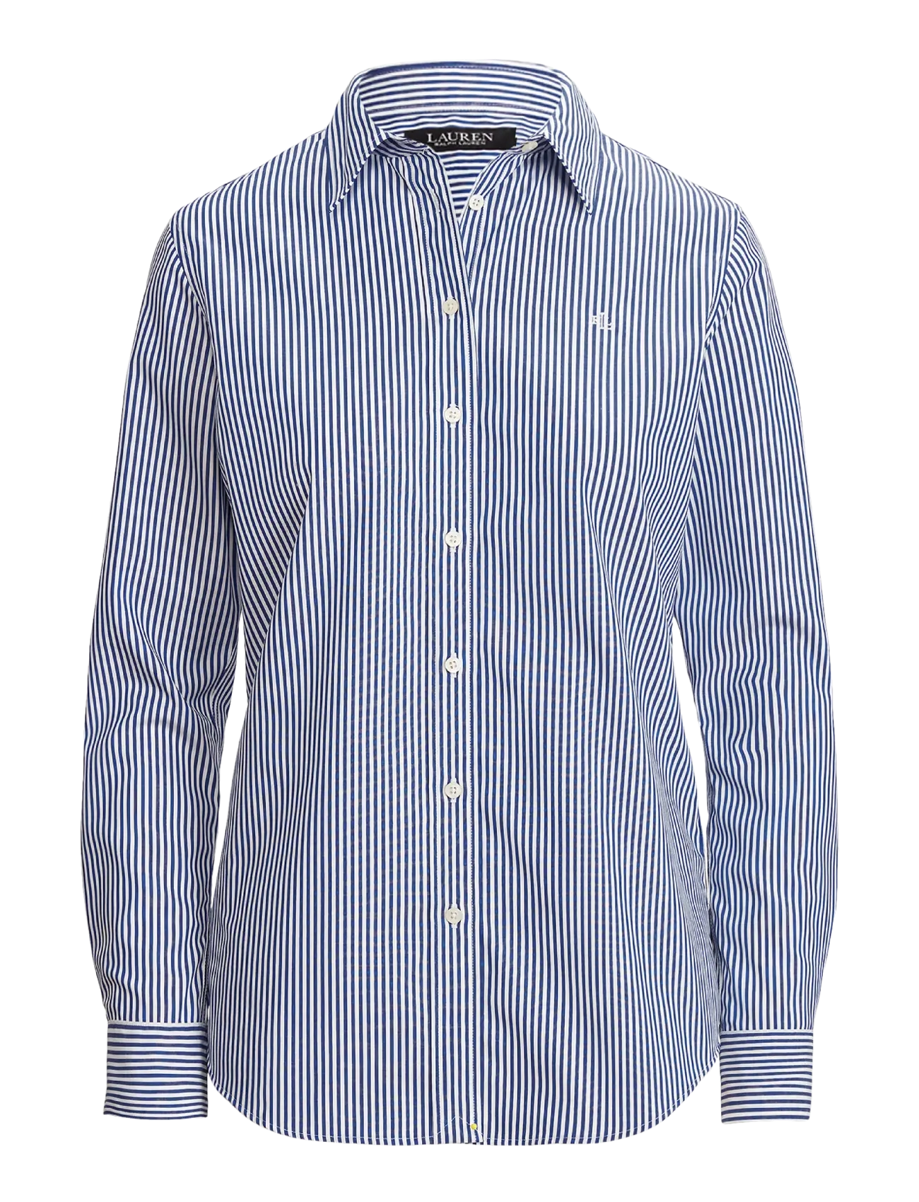 Lauren Women Classic Fit Striped Cotton Shirt - Fatnaður - BLUE/WHITE / blue