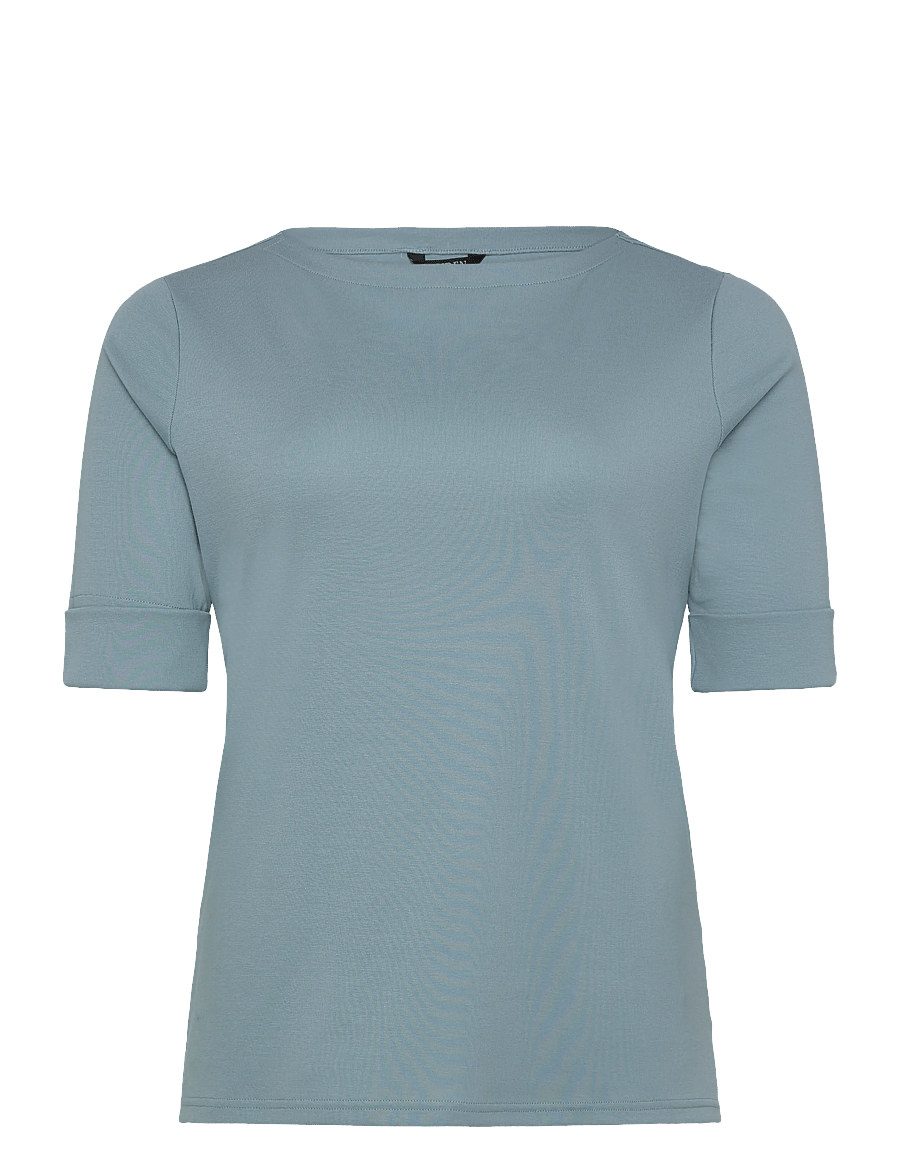 Lauren Women - Cotton Boatneck T-Shirt - t-shirts - blue note - 1