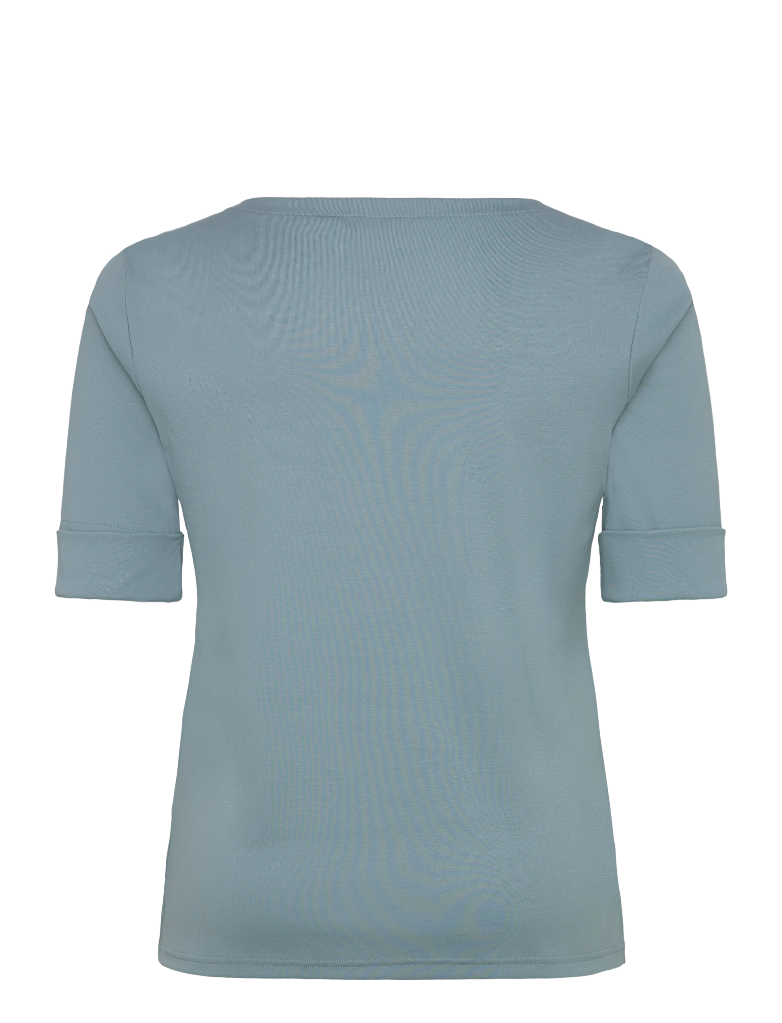 Lauren Women - Cotton Boatneck T-Shirt - t-särgid - blue note - 2