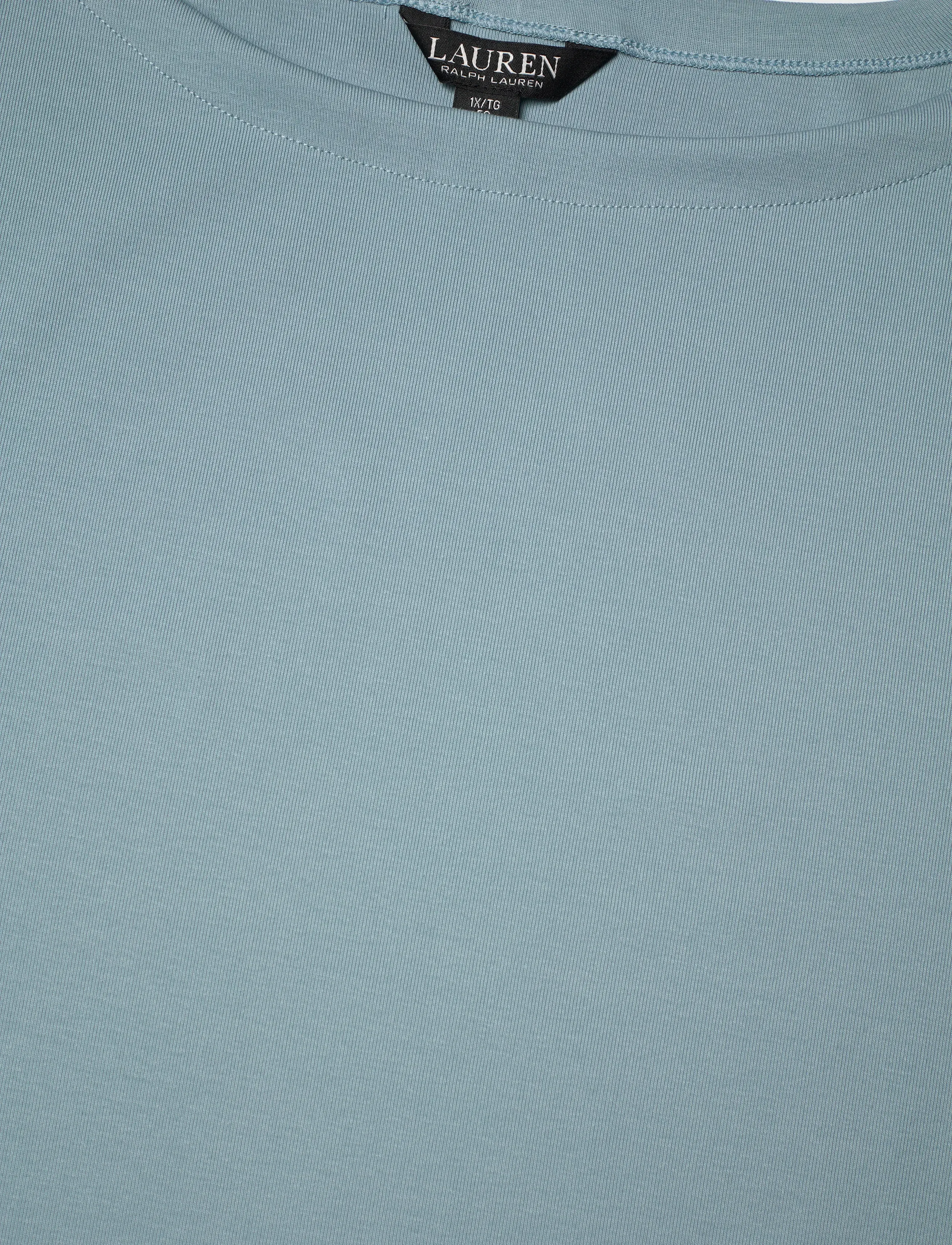 Lauren Women - Cotton Boatneck T-Shirt - t-särgid - blue note - 5