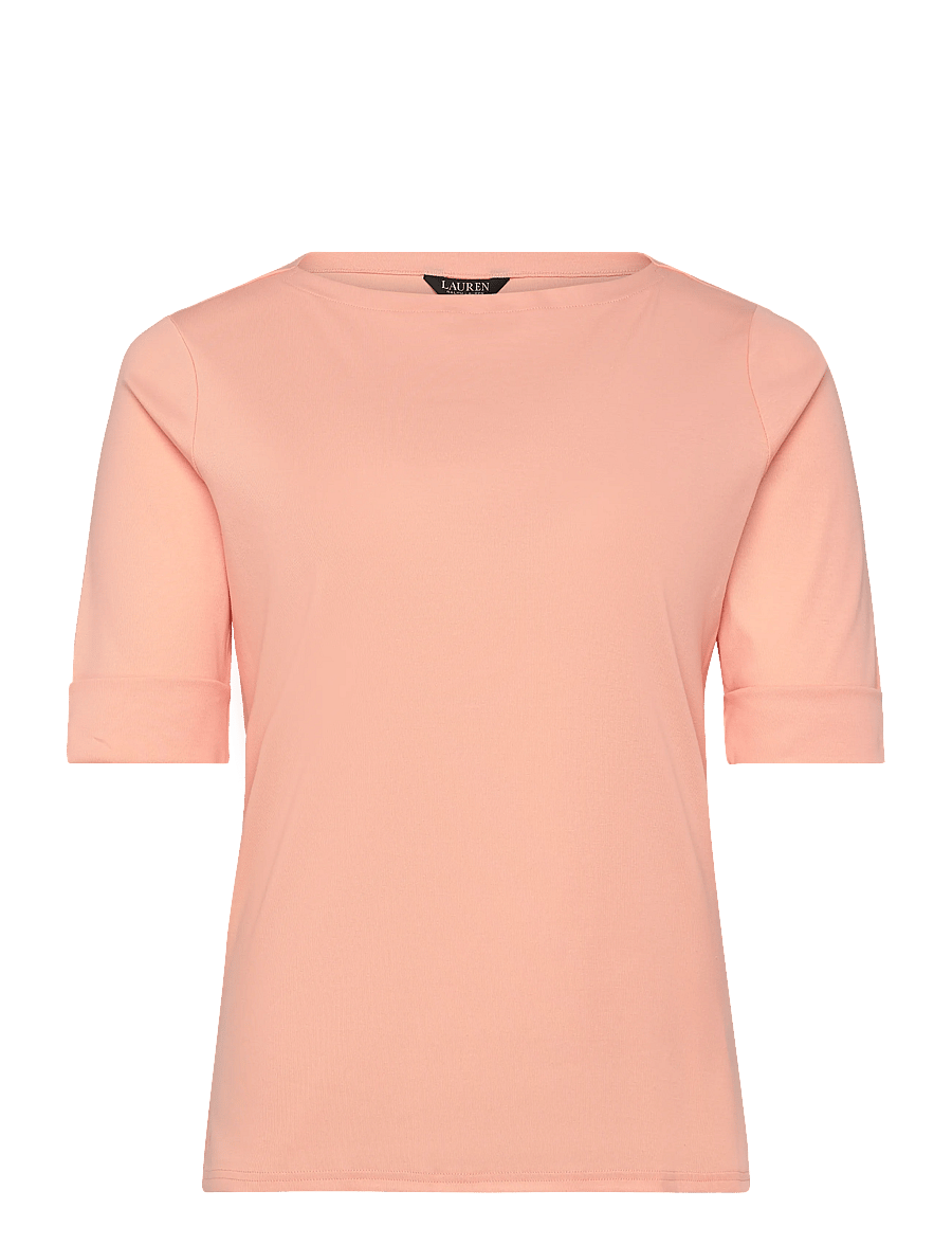 Lauren Women - Stretch Cotton Boatneck Top - t-shirts - light portside co - 1