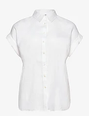 Lauren Women - Linen Dolman-Sleeve Shirt - kurzärmlige hemden - white - 1
