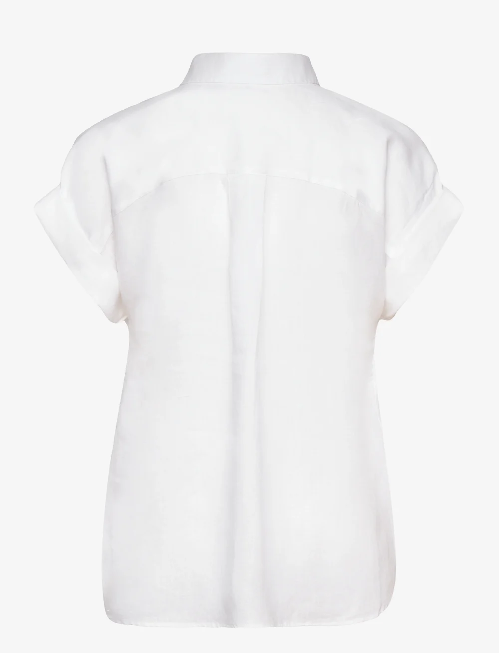 Lauren Women - Relaxed Fit Linen Short-Sleeve Shirt - linen shirts - white - 2