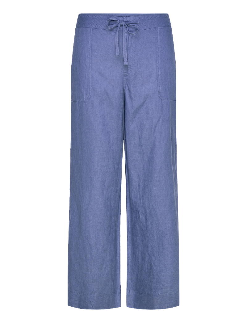 Lauren Women - Linen Wide-Leg Pant - linased püksid - carson blue - 0
