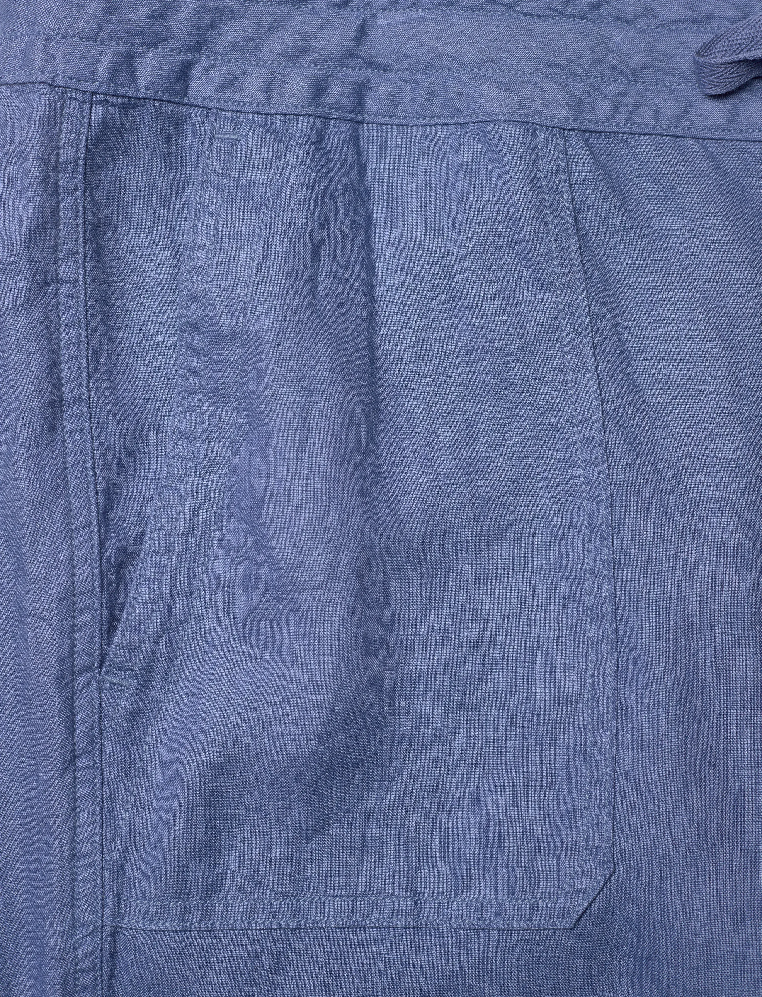 Lauren Women - Linen Wide-Leg Pant - hörbuxur - carson blue - 4