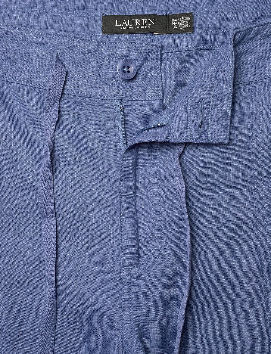 Lauren Women - Linen Wide-Leg Pant - linnebyxor - carson blue - 5