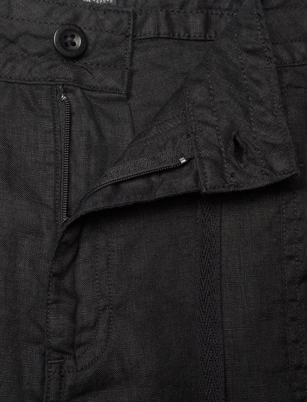 Lauren Women - Linen Wide-Leg Pant - linen trousers - polo black - 3