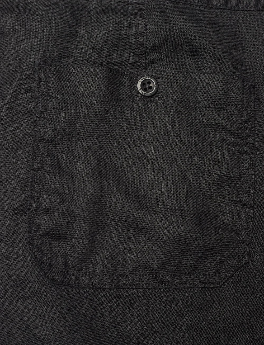 Lauren Women - Linen Wide-Leg Pant - linen trousers - polo black - 4