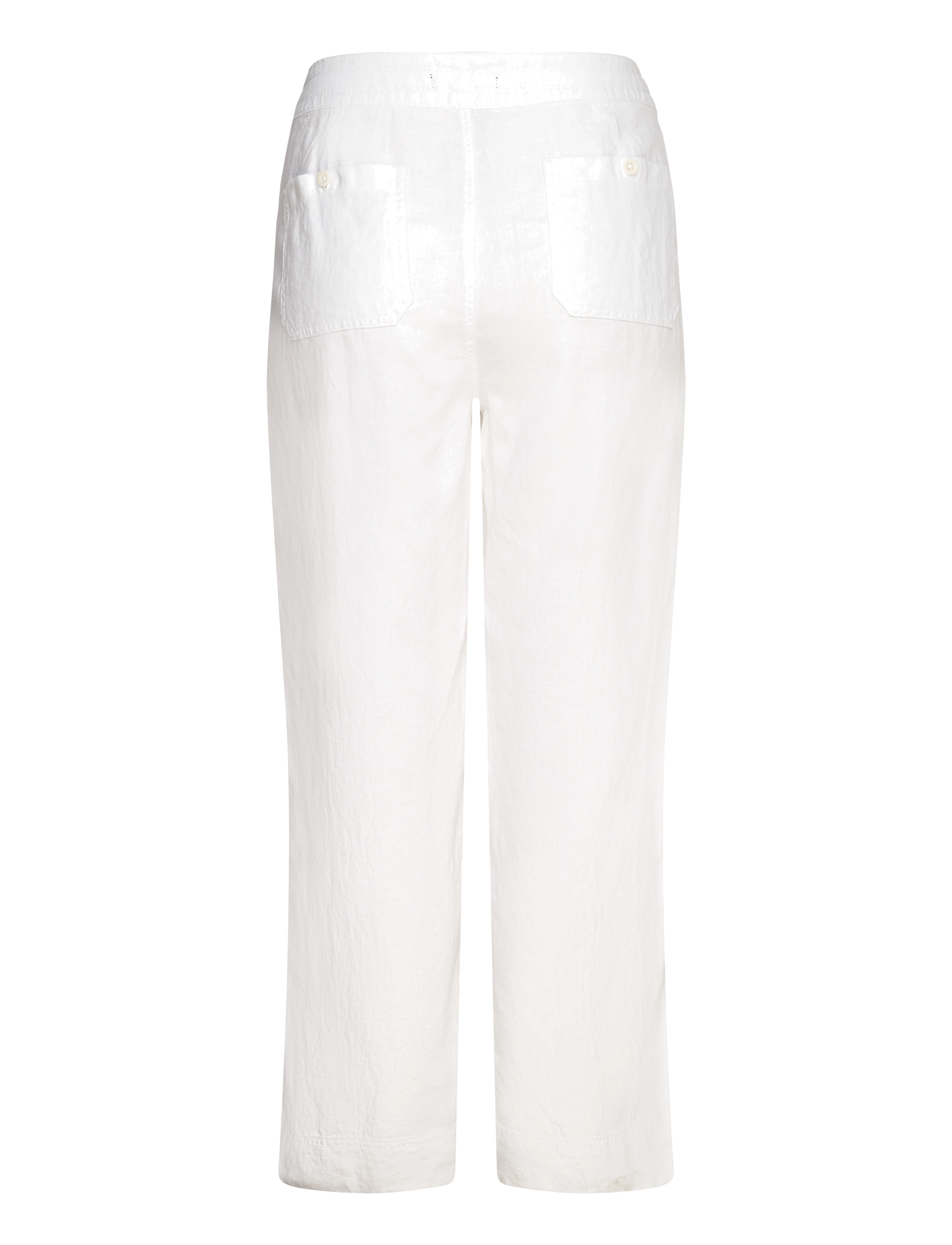 Lauren Women - Linen Drawcord Pant - lininės kelnės - white - 2