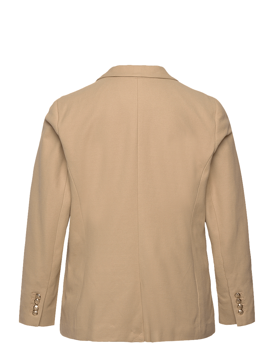 Lauren Women - Bullion Jacquard Blazer - enkeltradede blazere - birch tan - 1