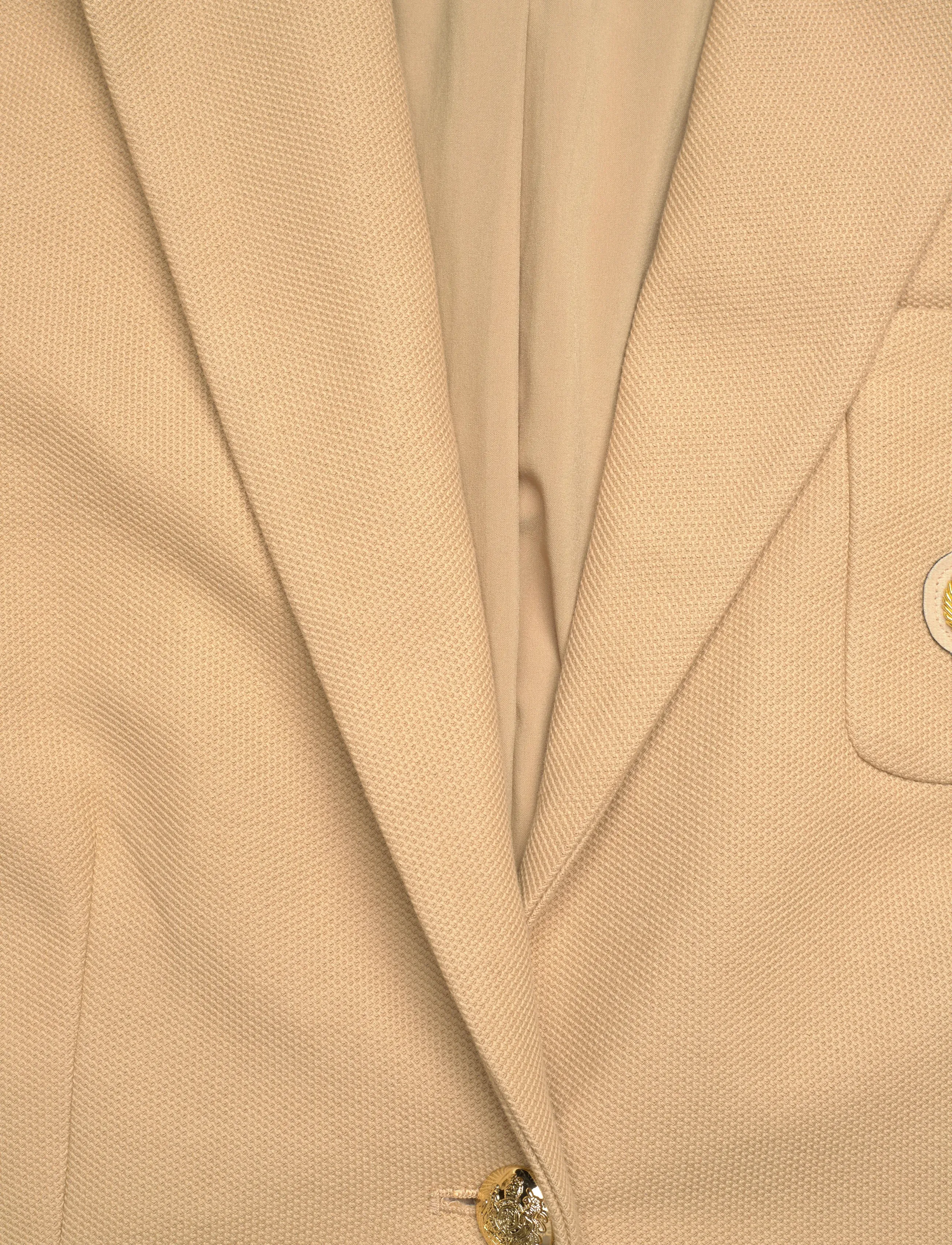 Lauren Women - Bullion Jacquard Blazer - enkeltradede blazere - birch tan - 2